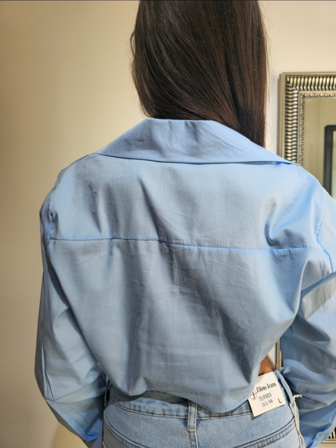 CAMICETTA CROP LACCETTI