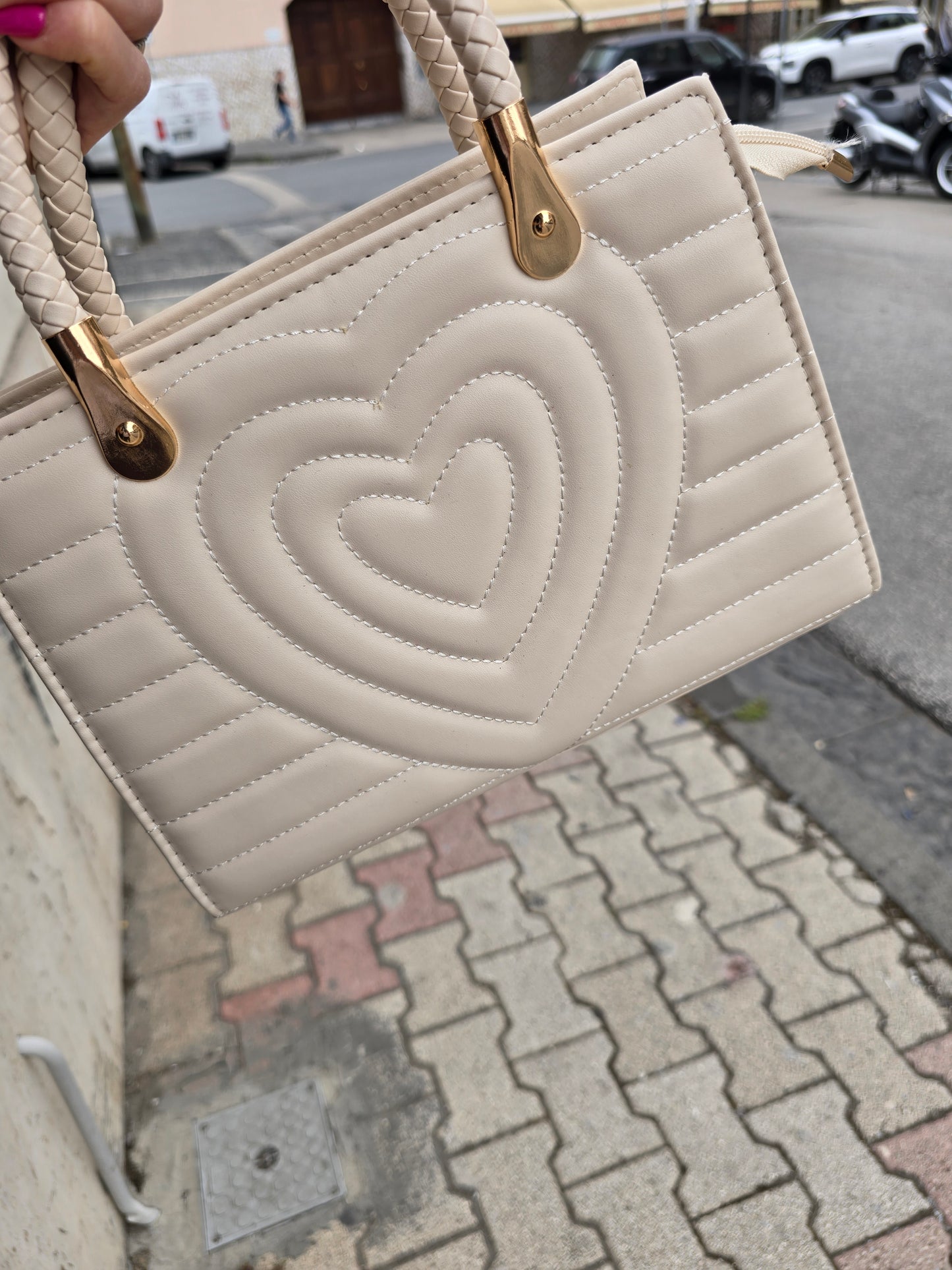 BORSA CUORE 5 COLORI