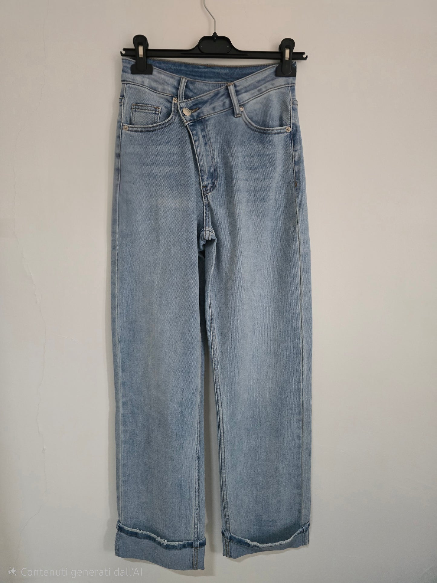 JEANS CHIUSURA INVERSA