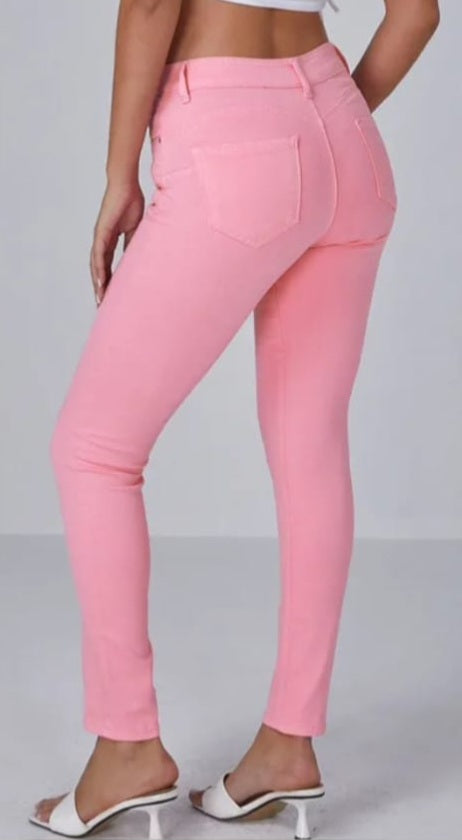 JEANS SKINNY COLORATI PUSH UP  - 6 COLORI dalla xs alla xxl