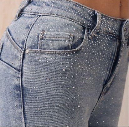 JEANS STRASS PUSH UP