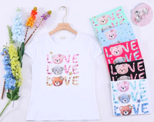 T-SHIRT TEDDY LOVE LOVE