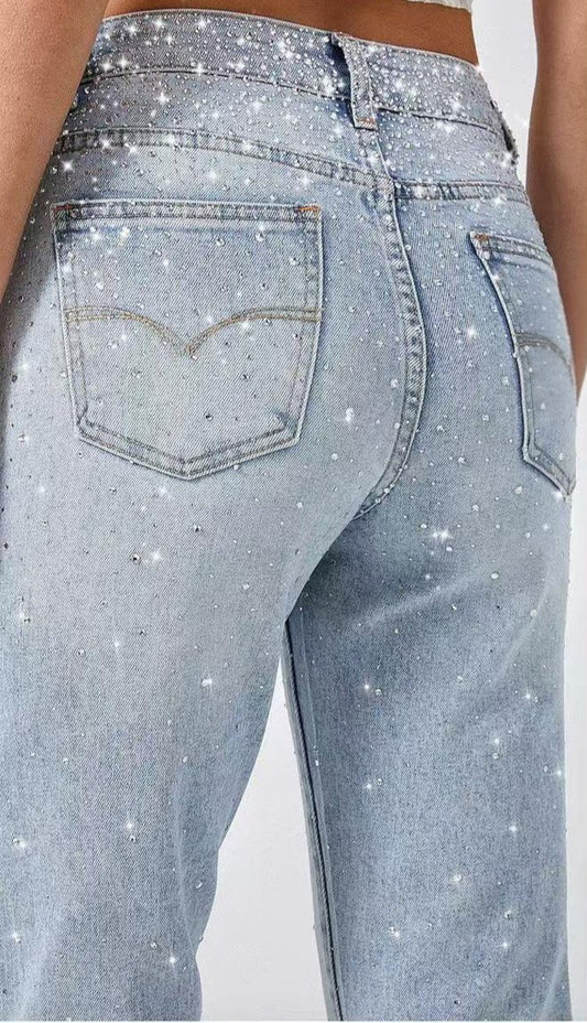 JEANS SCINTILLANTE MOM FIT